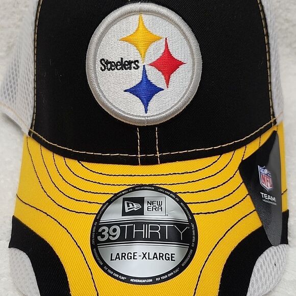 New Era 39Thirty Pittsburgh Steelers SCUBA Stretchfit Hat - New - Picture 2 of 8